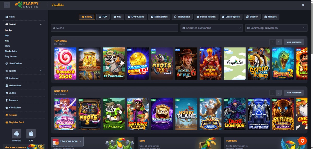 Flappy Casino Bonuscode Informationen Österreich.